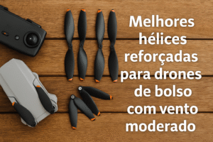 Melhores hélices reforçadas para drones de bolso com vento moderado