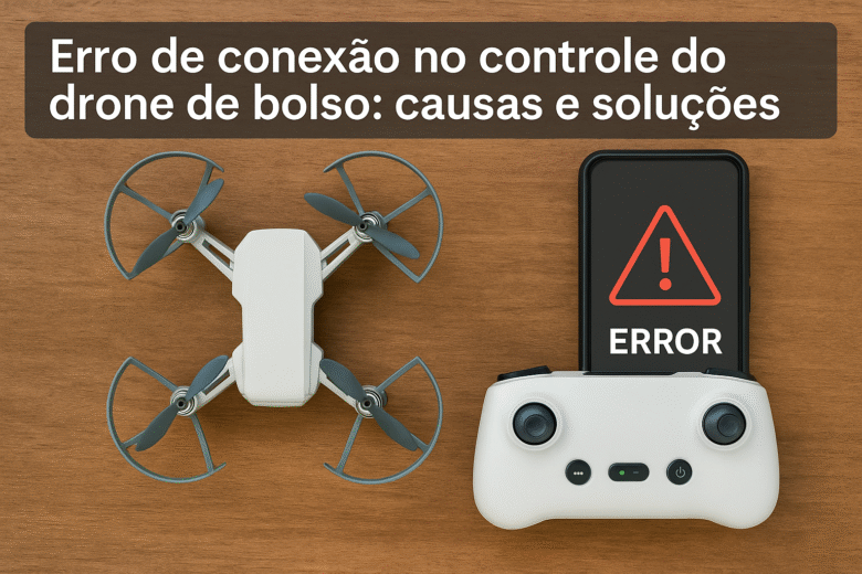 Erro de conexão no controle do drone de bolso: causas e soluções