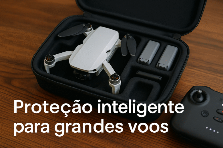 Cases compactos anti-impacto para transportar mini drones