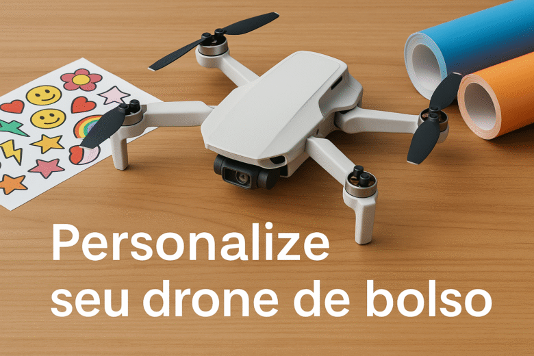 Adesivos e skins para personalizar drones de bolso passo a passo